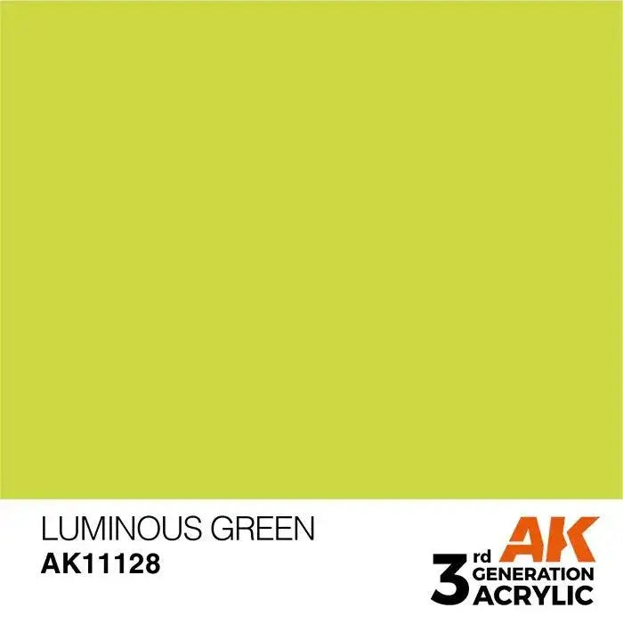 LUMINOUS GREEN AK Interactive 3G Acrylic (.57 oz.) bottle-Arizona Hobbies
