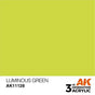 LUMINOUS GREEN AK Interactive 3G Acrylic (.57 oz.) bottle-Arizona Hobbies