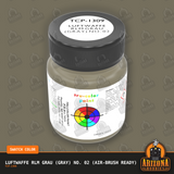 Luftwaffe RLM Grau (GRAY) No. 02 1-oz bottle (Air-brush) Tru-Color Paint-with color swatch-Arizona Hobbies