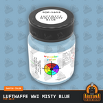 Luftwaffe WWI MISTY BLUE 1-oz bottle (Air-brush) Tru-Color Paint-with color swatch-Arizona Hobbies