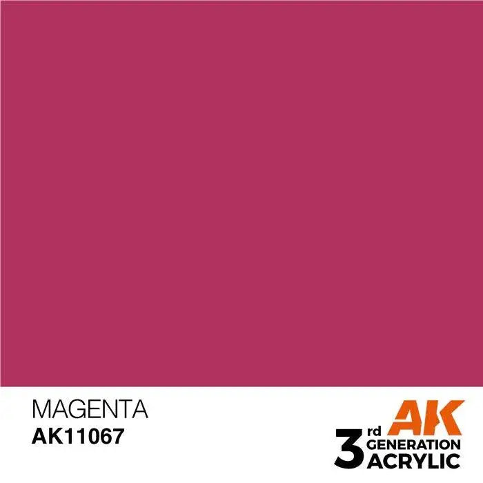 MAGENTA AK Interactive 3G Acrylic (.57 oz.) bottle-Arizona Hobbies