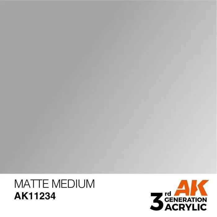MATTE MEDIUM AK Interactive 3G Acrylic (.57 oz.) bottle-Arizona Hobbies
