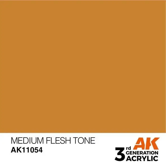 MEDIUM FLESH TONE AK Interactive 3G Acrylic (.57 oz.) bottle-Arizona Hobbies