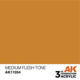 MEDIUM FLESH TONE AK Interactive 3G Acrylic (.57 oz.) bottle-Arizona Hobbies