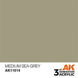 MEDIUM SEA GREY AK Interactive 3G Acrylic (.57 oz.) bottle-Arizona Hobbies