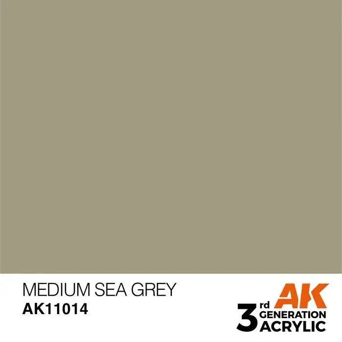 MEDIUM SEA GREY AK Interactive 3G Acrylic (.57 oz.) bottle-Arizona Hobbies