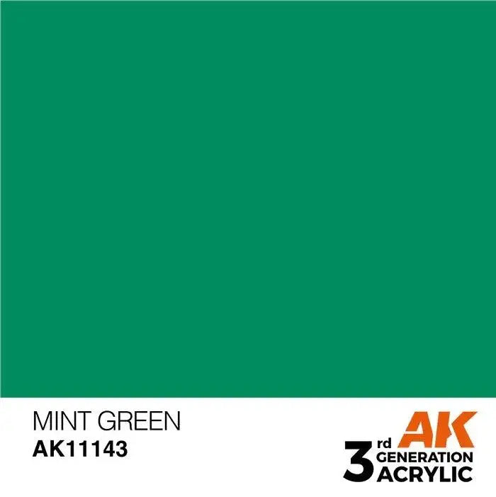 MINT GREEN AK Interactive 3G Acrylic (.57 oz.) bottle-Arizona Hobbies