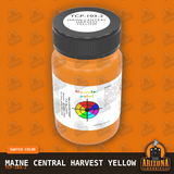 Maine Central HARVEST YELLOW 2-oz bottle (Air-brush) Tru-Color Paint SPECIAL ORDER ONLY-with color swatch-Arizona Hobbies