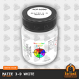 Matte 3-D WHITE 1-oz bottle (Air-brush) Tru-Color Paint-with color swatch-Arizona Hobbies