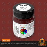 Matte BRICK GRIMY RED 1-oz bottle (Air-brush) Tru-Color Paint-with color swatch-Arizona Hobbies