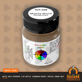 Matte GOLD AUTO INTERIOR 1-oz bottle (Air-brush) SPECIAL ORDER ONLY-with color swatch-Arizona Hobbies