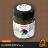 Matte MEDIUM BROWN AUTO INTERIOR 1-oz bottle (Air-brush) SPECIAL ORDER ONLY-with color swatch-Arizona Hobbies