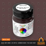 Matte ROOF BROWN 1-oz bottle (Air-brush) Tru-Color Paint-with color swatch-Arizona Hobbies