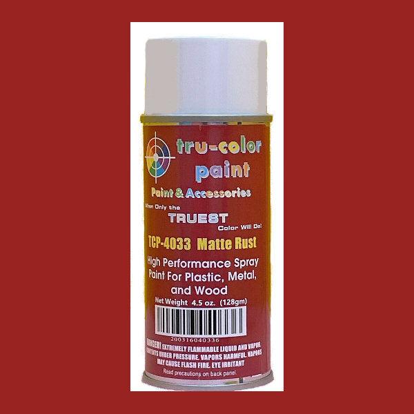 Matte RUST 4.5 oz Spray Can Tru-Color Paint DISCONTINUED WHEN SOLD OUT-with color swatch-Arizona Hobbies