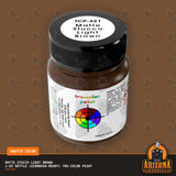 Matte STUCCO LIGHT BROWN 1-oz bottle (Air-brush) Tru-Color Paint-with color swatch-Arizona Hobbies