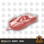 Metallic BURNT IRON 1-oz bottle (Air-brush)-with color swatch-Arizona Hobbies