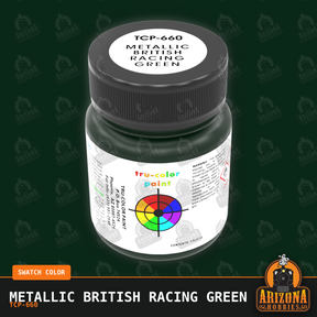 Metallic British Racing Green 1-oz bottle (Air-brush) SPECIAL ORDER ONLY-with color swatch-Arizona Hobbies