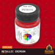 Metallic CRIMSON 1-oz bottle (Air-brush) Tru-Color Paint-with color swatch-Arizona Hobbies