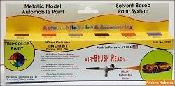 Metallic Glossy Automobile Paint Set 6 bottles (Air-brush) Tru-Color Paint SPECIAL ORDER ONLY-with color swatch-Arizona Hobbies