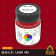 Metallic LASER RED 1-oz bottle (Air-brush) Tru-Color Paint-with color swatch-Arizona Hobbies