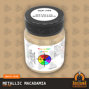 Metallic MACADAMIA 1-oz bottle (Air-brush) SPECIAL ORDER ONLY-with color swatch-Arizona Hobbies