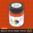 Metallic MOLTEN ORANGE Tintcoat 1-oz bottle (Air-brush) Tru-Color Paint-with color swatch-Arizona Hobbies