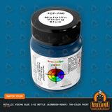 Metallic VIKING BLUE 1-oz bottle (Air-brush) Tru-Color Paint-with color swatch-Arizona Hobbies