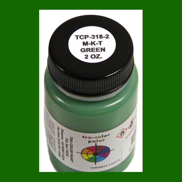 Missouri-Kansas-Texas GREEN 2-oz bottle (Air-brush) Tru-Color Paint SPECIAL ORDER ONLY-with color swatch-Arizona Hobbies