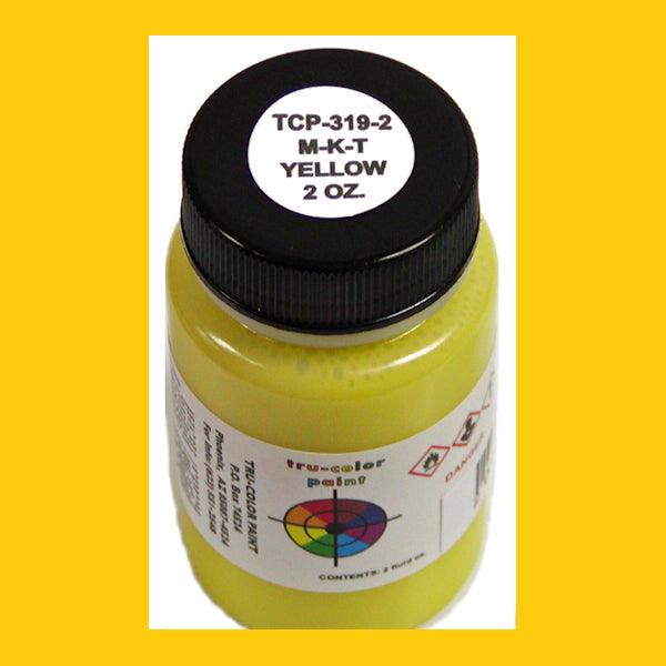Missouri-Kansas-Texas YELLOW 2-oz bottle (Air-brush) Tru-Color Paint SPECIAL ORDER ONLY-with color swatch-Arizona Hobbies