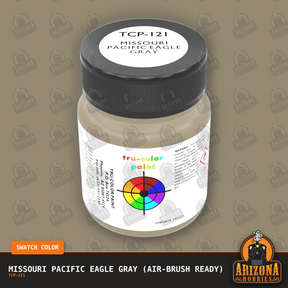 Missouri Pacific EAGLE GRAY 1-oz bottle (Air-brush) Tru-Color Paint-with color swatch-Arizona Hobbies
