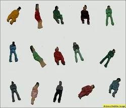 N Scale Figures Seated painted package of 25 - Arizona Hobbies LLC