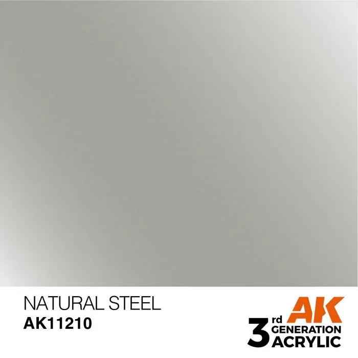 NATURAL STEEL AK Interactive 3G Acrylic (.57 oz.) bottle-Arizona Hobbies