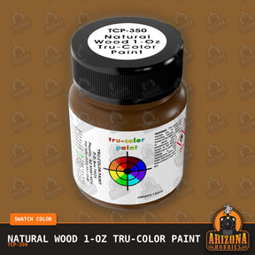 NATURAL WOOD 1-oz Tru-Color Paint-with color swatch-Arizona Hobbies
