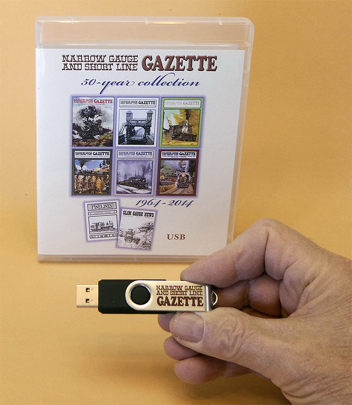 Narrow Gauge and Short Line Gazette - Railroad Magazine Archive on Flash Drive-Books and Maps-Arizona Hobbies