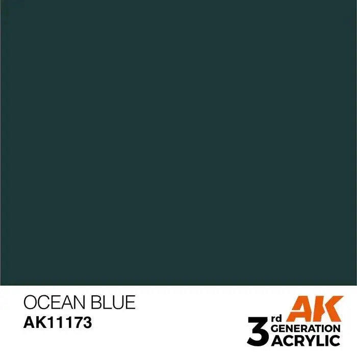 OCEAN BLUE AK Interactive 3G Acrylic (.57 oz.) bottle-Arizona Hobbies