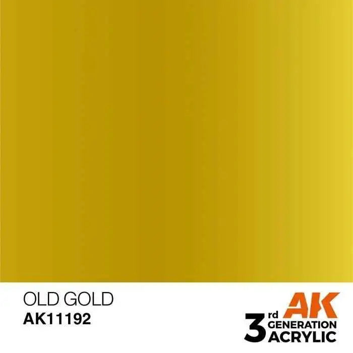OLD GOLD AK Interactive 3G Acrylic (.57 oz.) bottle-Arizona Hobbies