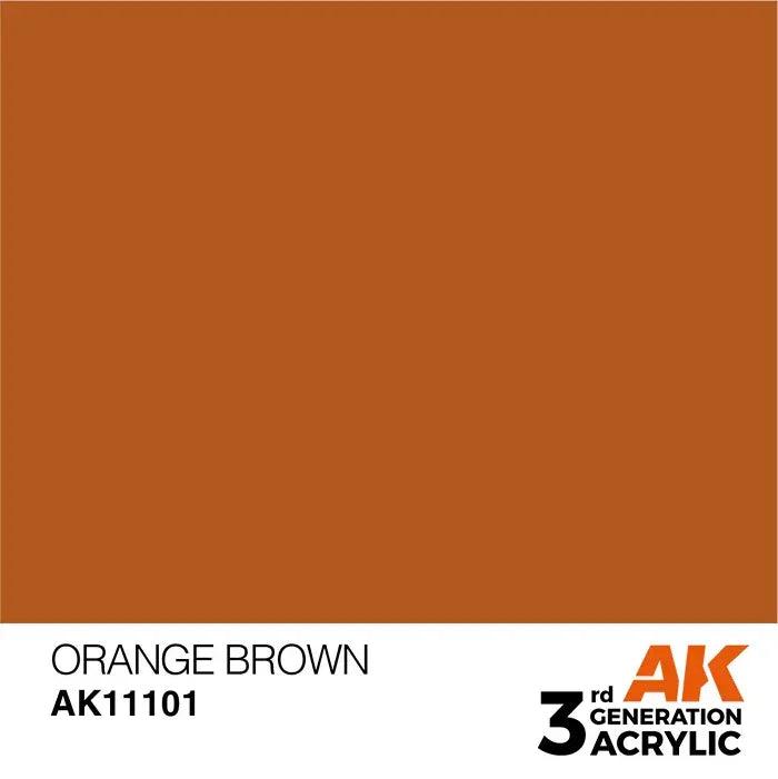 ORANGE BROWN AK Interactive 3G Acrylic (.57 oz.) bottle-Arizona Hobbies