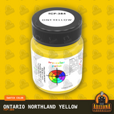 Ontario Northland YELLOW 1-oz bottle (Air-brush) Tru-Color Paint-with color swatch-Arizona Hobbies