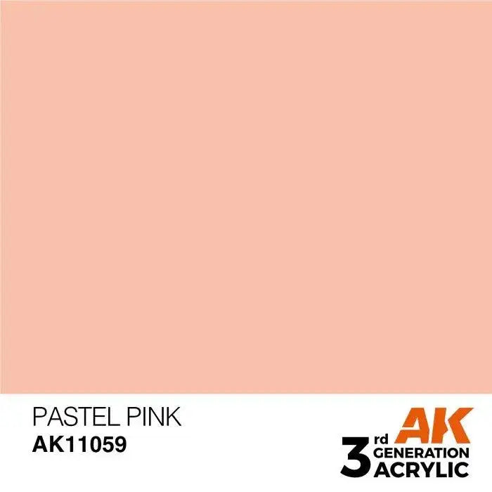 PASTEL PINK AK Interactive 3G Acrylic (.57 oz.) bottle-Arizona Hobbies