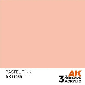 PASTEL PINK AK Interactive 3G Acrylic (.57 oz.) bottle-Arizona Hobbies