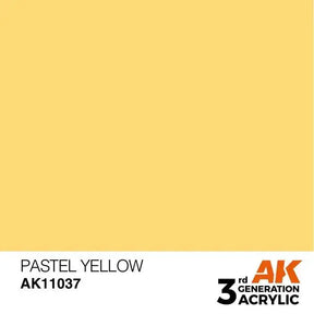 PASTEL YELLOW AK Interactive 3G Acrylic (.57 oz.) bottle-Arizona Hobbies