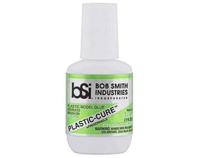 PLASTIC-CURE Odorless Model Super Glue 1/2-oz Bob Smith Ind-Arizona Hobbies