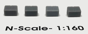 Closed Dumpsters (set of 4) N-Scale - Arizona Hobbies LLC