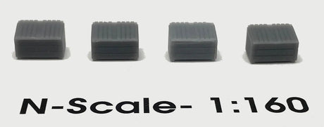 Closed Dumpsters (set of 4) N-Scale - Arizona Hobbies LLC