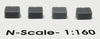 Closed Dumpsters (set of 4) N-Scale