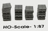 Tall Pallet Stacks (4 stacks) HO-Scale