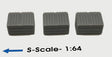 Closed Dumpsters (set of 3) S-Scale - Arizona Hobbies LLC