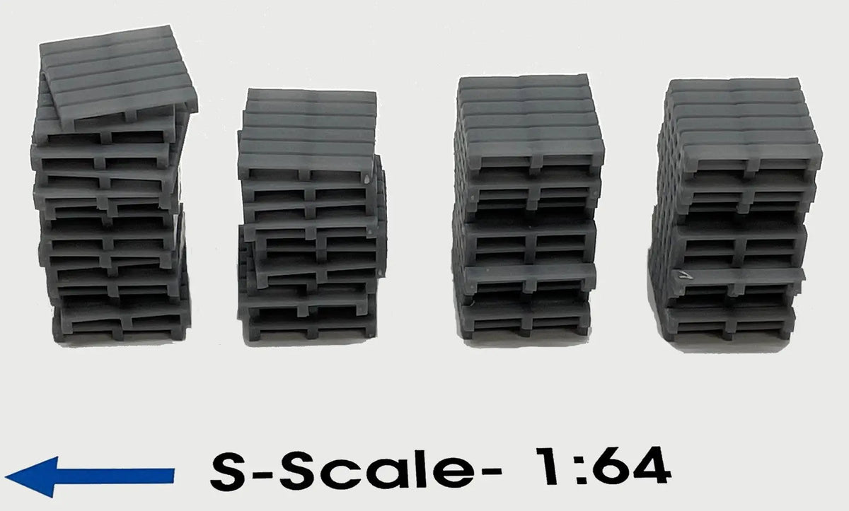 Tall Pallet Stacks (4 stacks) S-Scale - Arizona Hobbies LLC