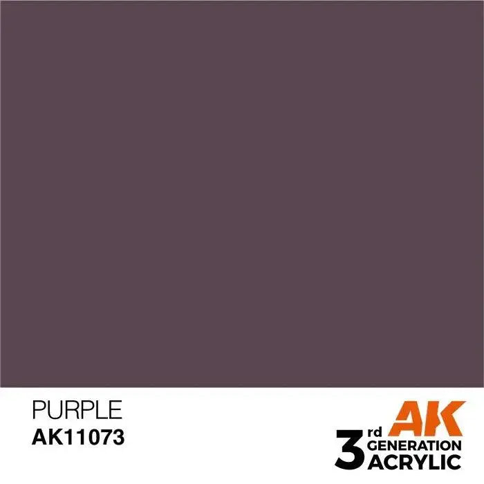 PURPLE AK Interactive 3G Acrylic (.57 oz.) bottle-Arizona Hobbies
