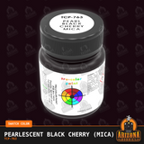 Pearlescent BLACK CHERRY (Mica) 1-oz bottle (Air-brush) Tru-Color Paint-with color swatch-Arizona Hobbies